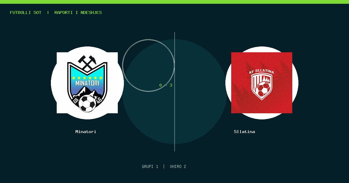 Minatori 0–3 Sllatina · Raporti i ndeshjes